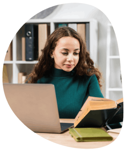 The student benefits from translation services in Lafayette as a translator delivers precise academic transcripts.