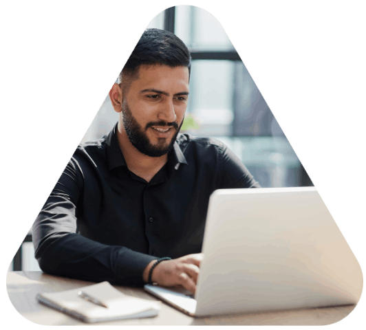 A customer benefits from expert translation offered by leading translation companies in Huntsville, ensuring accuracy.