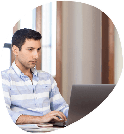 Customer using accurate translation services in Odessa at any time while the translator completes a rush translation task.