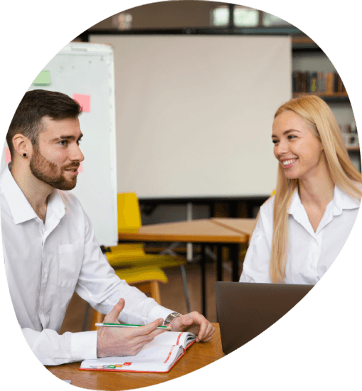 A hiring manager interviews a language translator in Hollywood, Florida for Translation Services in Hollywood recruitment.