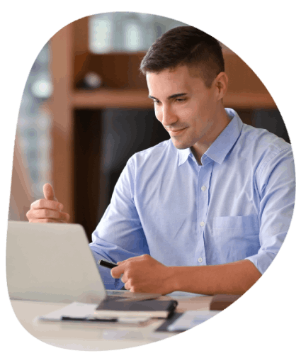 A customer benefits from medical and educational document translation services, receiving fast, certified translations.