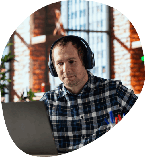 Customer using affordable Entertainment transcription services at competitive prices for film and media projects.