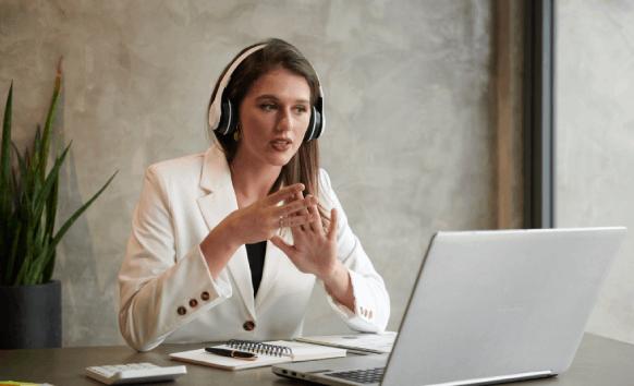 A transcriber working on transcription projects in Phoenix, ensuring accurate, time stamped, and cost effective services.