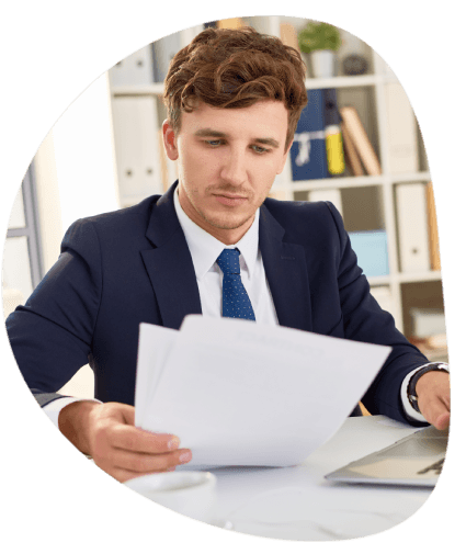 A recruiter reviews translator resumes and language pairs, highlighting Translation Services in Fairfield recruiting.