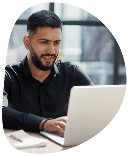 A customer checks a phone map for Alexandria Translation Services near me, then selects a local translator for policy.