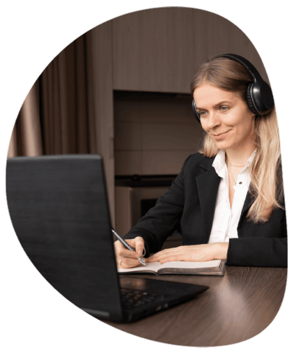Professional captioner working on different aspects of Closed Captioning to ensure video content is accessible and accurate.