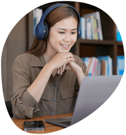 Customer benefiting from Open Captioning, making videos more accessible for all, including those with hearing disabilities.