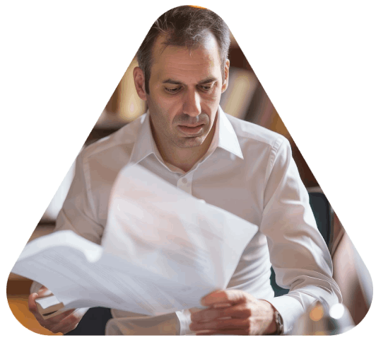 A Boise manager reviews bilingual business contracts, using Boise Translation Services to keep vendor terms clear.