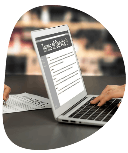 A paralegal reviews certified court documents from Boise Translation Services before filing them with the clerk.