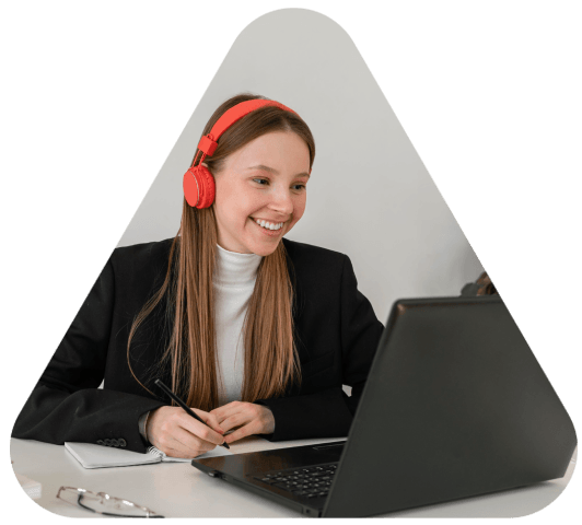 A transcriptionist creates certified court records from Navajo audio, using Navajo Transcription Services with timestamps.