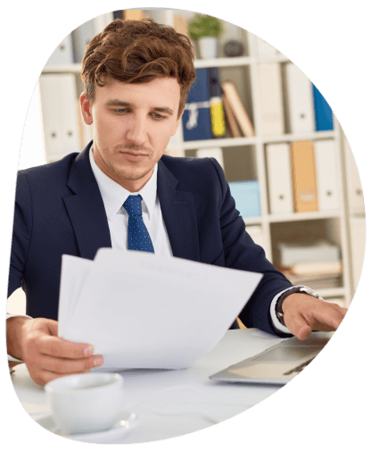 Certified translator reviewing documents to ensure high quality, legal certified translations in Fort Lauderdale.