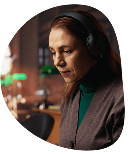 The client is choosing Transcription Services US for video transcription, receiving high-quality transcription services.