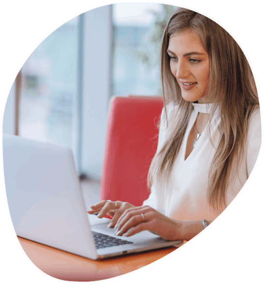 A client signs an NDA before Copy Typing Services begin, showing secure handling of sensitive pages in a private office.