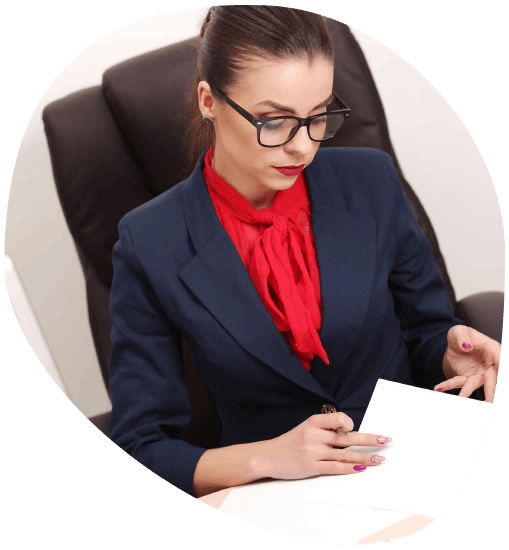 A project lead checks a bilingual contract draft with Newport News Translation Services for corporate approvals.