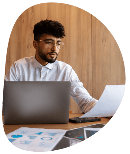 Customer receiving impeccable document translation services in Bridgeport, with accuracy and attention to detail.