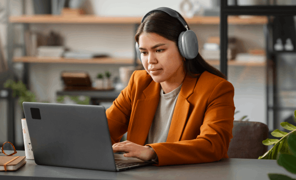 Transcriptionist providing accurate transcription services in New Jersey, delivering high-quality content for clients.