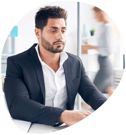 A project manager reviews a list of MP3, WAV, PDF, and DOCX for Translation Services in Hollywood file formats on a laptop.