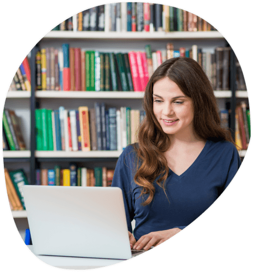 Student using Fort Collins academic translation services to ensure accurate translation of diplomas and research papers.