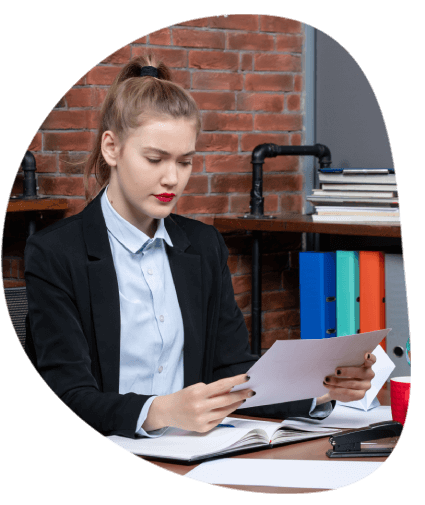 Translator working on document, ensuring precise Houston translation services for customer benefit with confidentiality. Translator working on document, ensuring precise Houston translation services for customer benefit with confidentiality.
