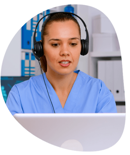 The doctor using precise transcripts from a Knoxville transcriber who handles reports and summaries.