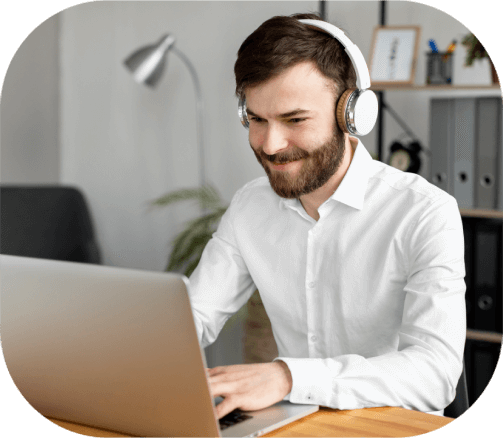 A transcriber providing language transcription for multilingual solutions, meeting the needs of global clients with accuracy.