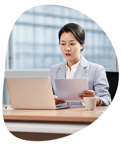 A certified language translator in Fort Lauderdale working on a document to provide high quality translations.