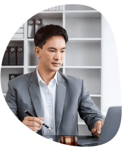 Lawyer using translating legal documents such as affidavits and contracts, providing fast and accurate translation services.