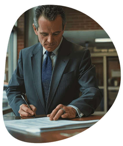 A paralegal checks a bilingual contract draft as Manchester Translation Services prepares legal document translation.