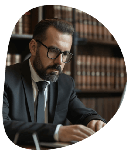 An attorney reviews a bilingual contract while Newport News Translation Services deliver precise legal translation for court.