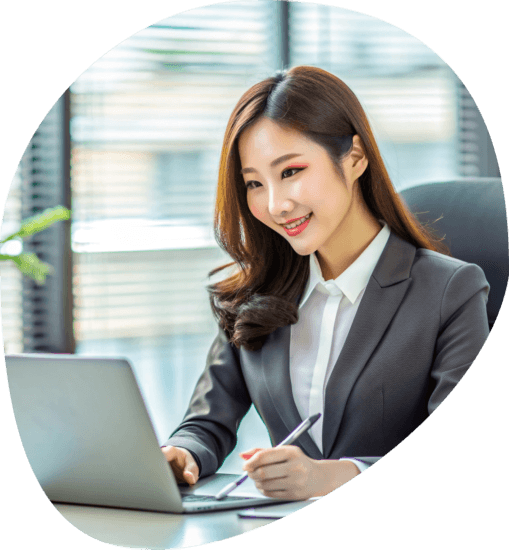 A translator in Wilmington works on a notarized document translation to ensure legal compliance for international submission.