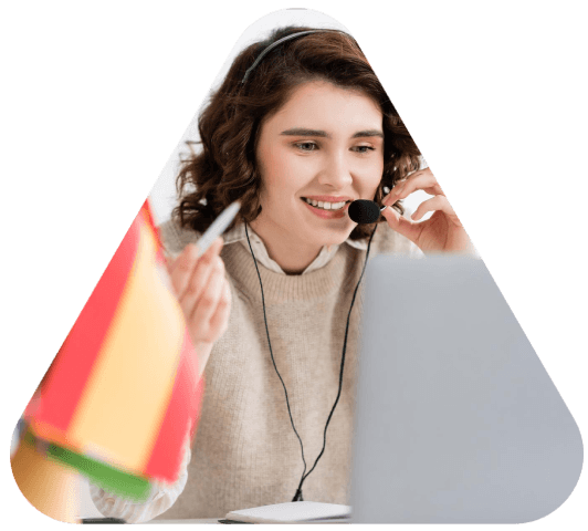 A linguist runs multilingual QA on a contract for Allentown Translation Services, matching layout and 100+ languages.