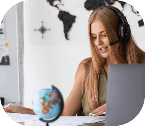 A skilled translator working on accurate Chicago translation, benefiting businesses with precise multilingual communication. A skilled translator working on accurate Chicago translation, benefiting businesses with precise multilingual communication.
