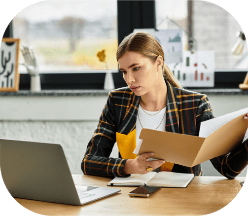 A native linguist reviews a contract and glossary, delivering multilingual certified accuracy for Translation Services.