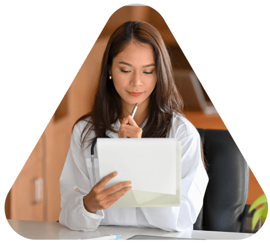 At a Naperville, Illinois front desk, a client requests Translation Services in Naperville and receives a company quote.