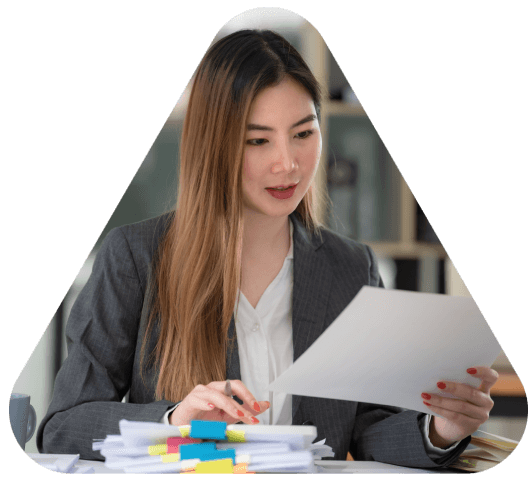 Certified translator working on high quality translations for clients requiring accurate language conversion.