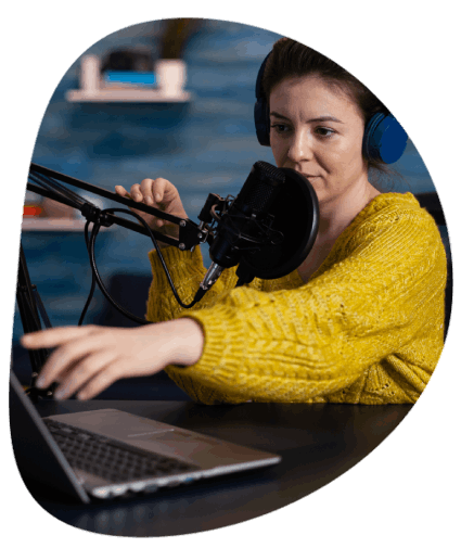 Client utiliizng high definition video and audio spokesperson service for optimal website performance and engagement.