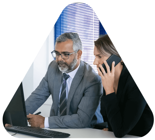 A business client receiving professional and secure translation services from a south bend translation expert. A business client receiving professional and secure translation services from a south bend translation expert.