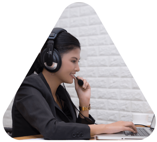Transcriptionist providing legal transcription services by preparing transcripts from legal audio files used in court cases.
