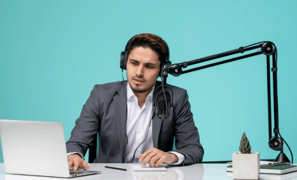 Professional video spokesperson improving website engagement with high quality visuals for increased conversions.