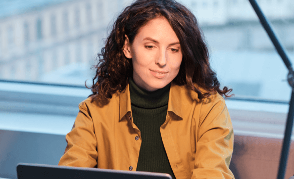 A customer benefiting from fast and reliable Evansville translation services, with accurate and quick translations.