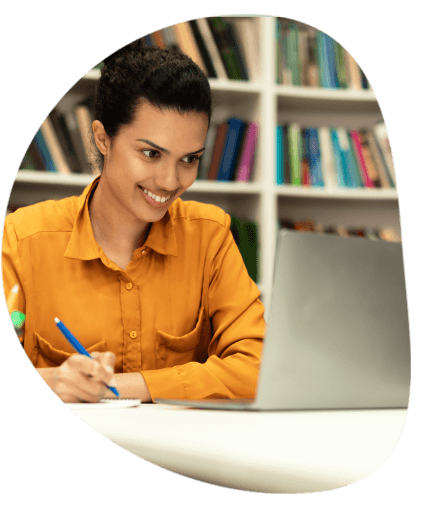 A student using academic translation services to translate their research paper for international academic collaboration.