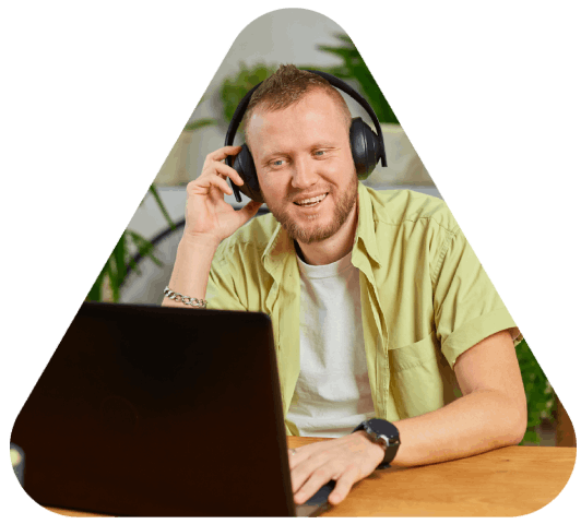A client signs a money-back guarantee form beside finished transcripts, reflecting Research Transcription Services.
