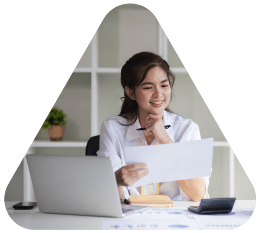A translator rushes a scanned birth record for Birth Certificate Translation Services, delivering same-day results.