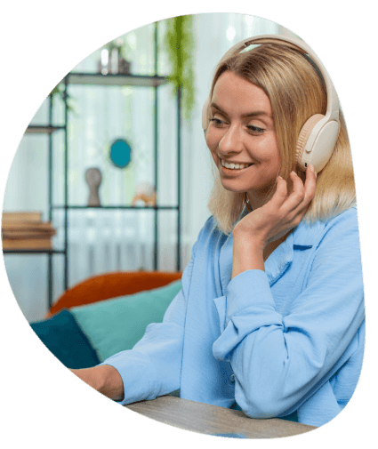 Client benefiting from Rush transcription team services, receiving high quality transcriptions with guaranteed accuracy.