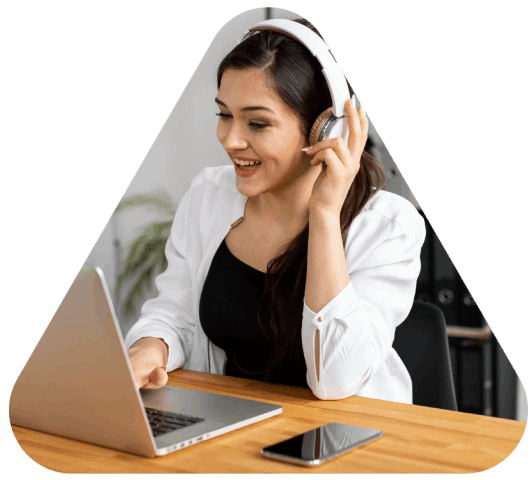 A client reviews transcription pricing on a laptop and requests a quote for Transcription Services in Saint Petersburg.