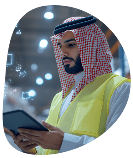 Engineer benefiting from specialized Arabic transcription accurately capturing complex technical terminologies. Engineer benefiting from specialized Arabic transcription accurately capturing complex technical terminologies.
