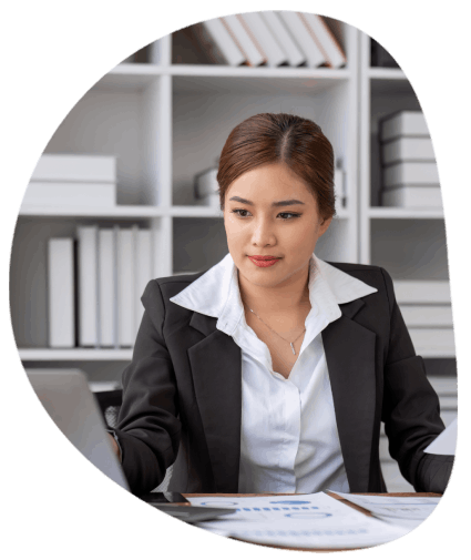 A translator working on business documents for top companies in Reno, ensuring precision in multilingual translations.