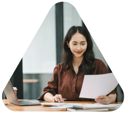A client checks a pricing sheet for word, page, and audio work, choosing Translation Services in Norfolk for business.