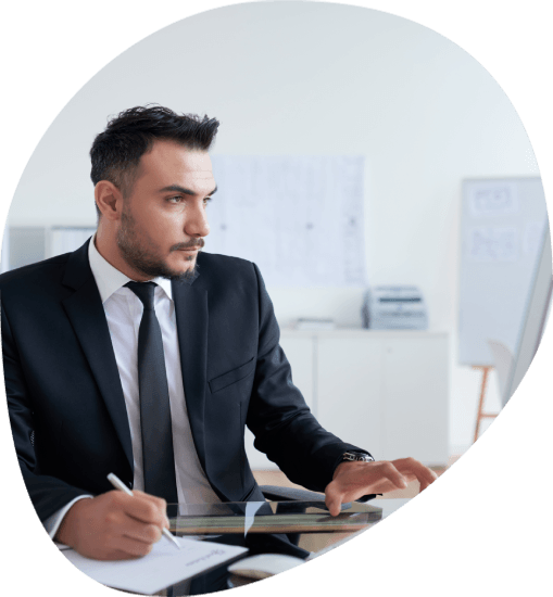 A specialist reviews surveillance footage with no audio and logs details for Translation Services in Stamford.
