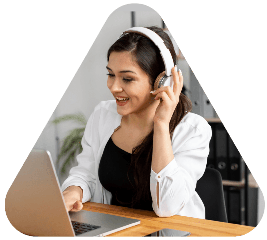 A client reviews a rate sheet for Tulsa Transcription Services, comparing per-minute pricing and bulk discounts.